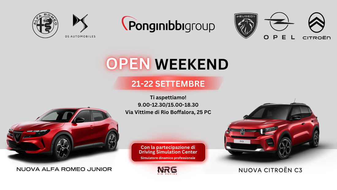 slider open weekend ponginibbi settembre