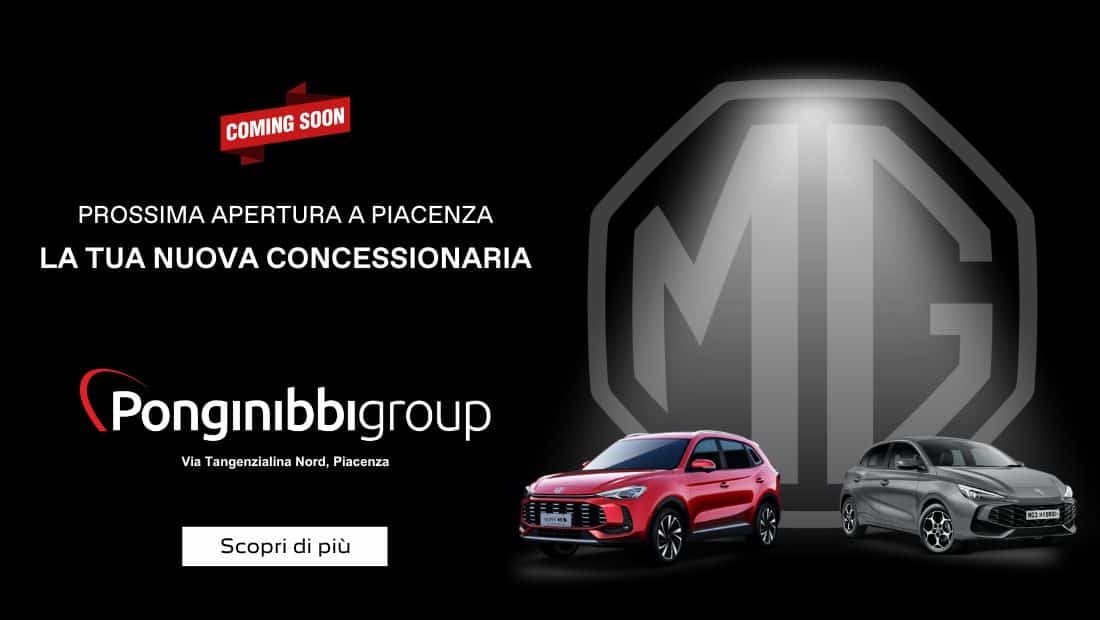 Ponginibbi Group nuova concessionaria ufficiale MG a Piacenza